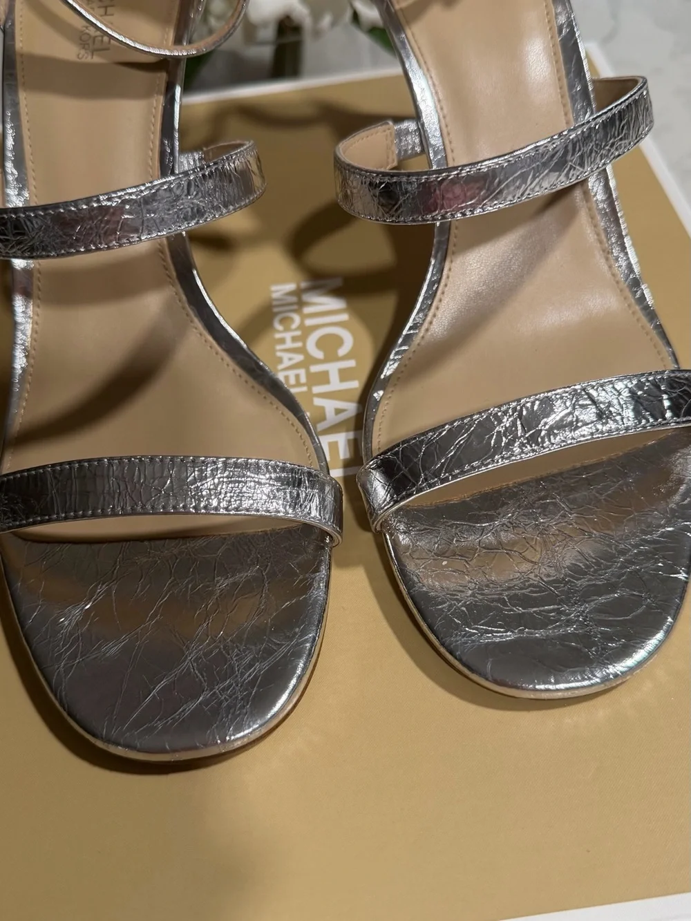 Michael Kors Metallic Koda Strappy High-Heel Sandals